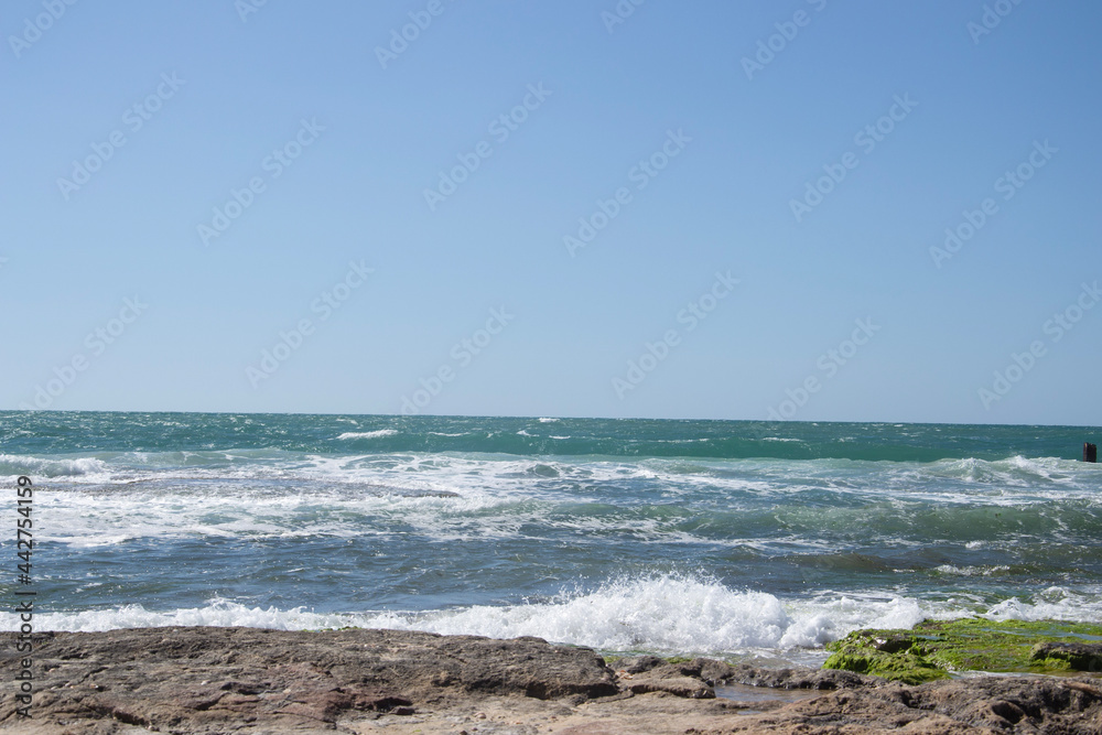 waves on the beach