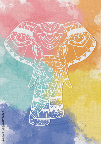 Colorful Mandala Elephant