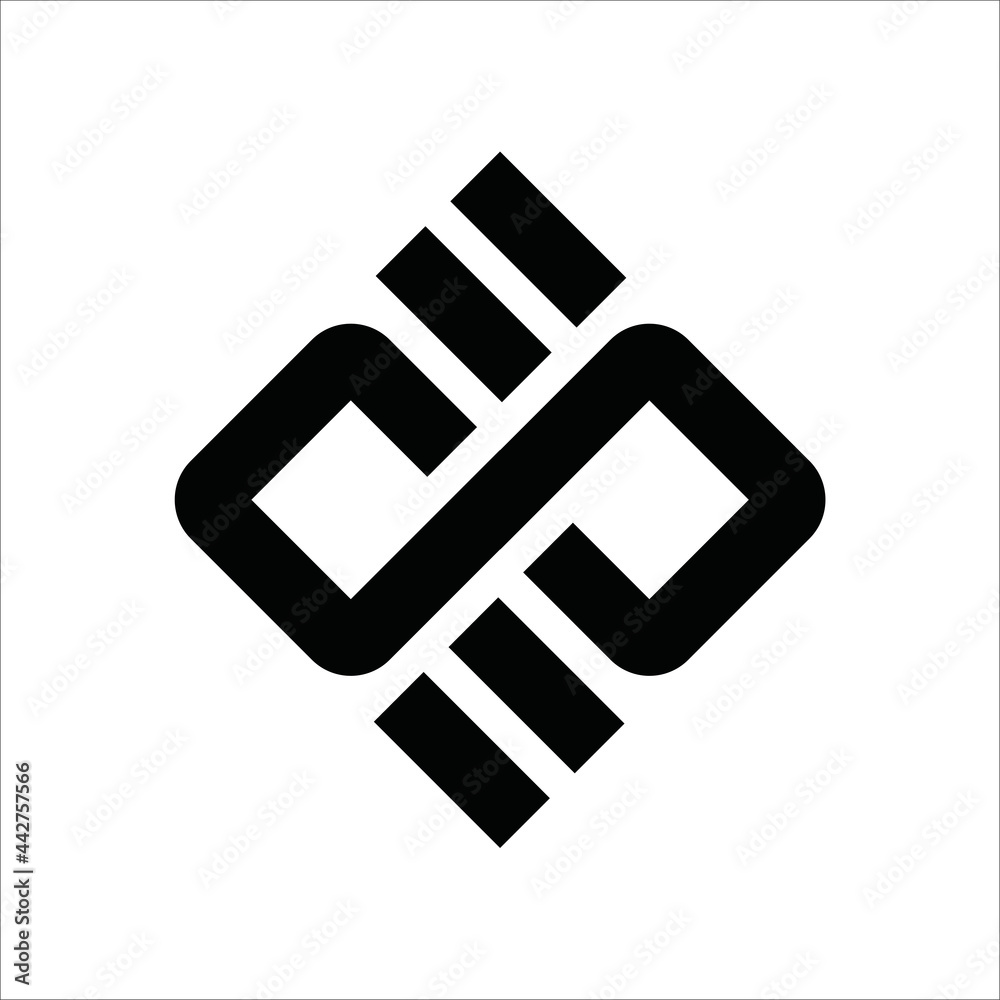 Abstract Infinity design logo. vector logo square infinity Abstract Infinity design logo. vector logo square infinity