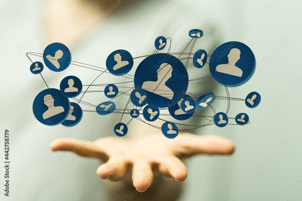 group - conference Digital Network and data concept group - conference Digital Network and data concept