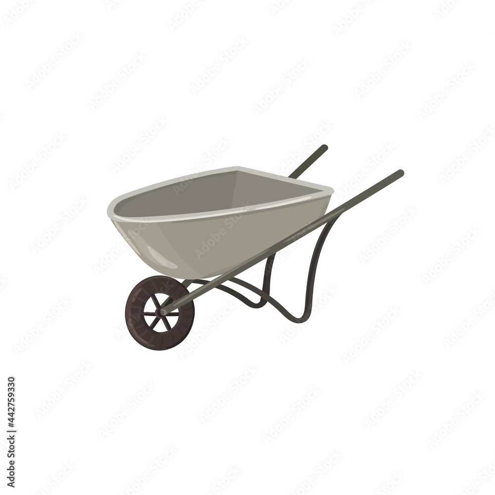 Wheelbarrow hand drawn vector illustration Wheelbarrow hand drawn vector illustration