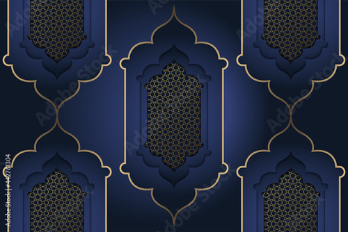 Premium Design for Feast of the Sacrif (Eid al-Adha Mubarak) Feast of the Sacrifice Greeting (Turkish: Kurban Bayraminiz Mubarek Olsun) Holy days of muslim community. Islamic decorative background.