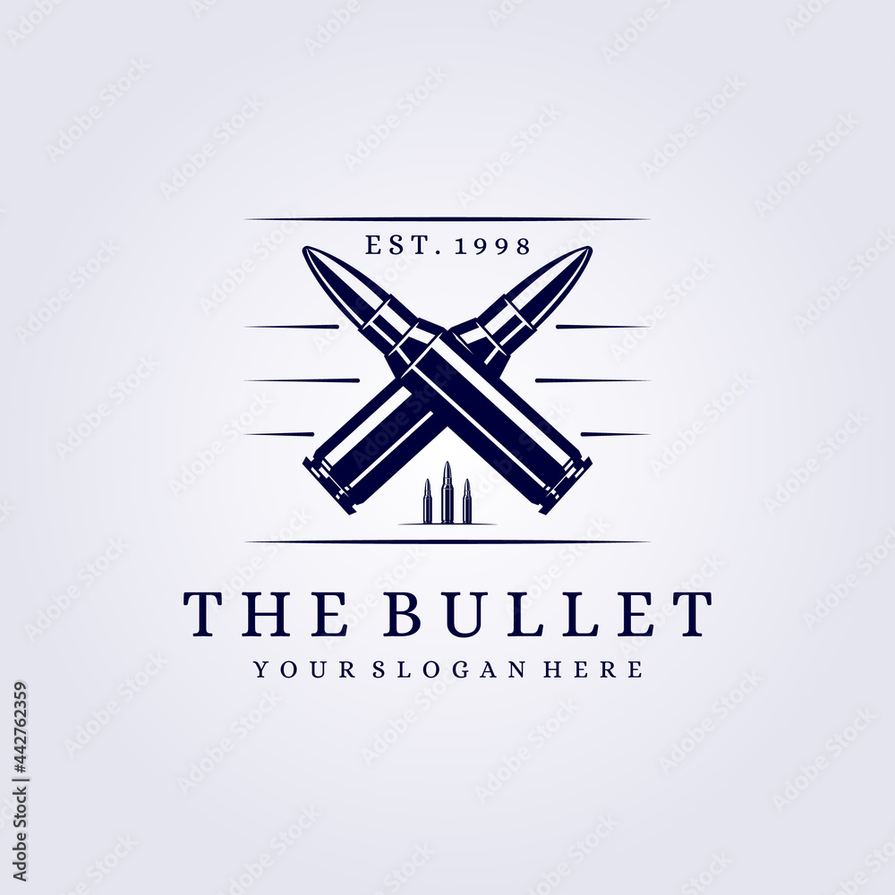 cross bullet logo vintage abstract modern vector illustration design