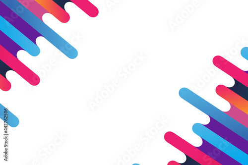 Minimal abstract colorful geometric background design, illustration flat design. Liquid paint colorful abstract for banner, card, poster, flyer.