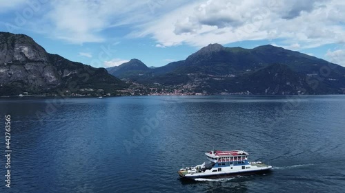 Landscape of Lake Como near Bellagio, north Italy