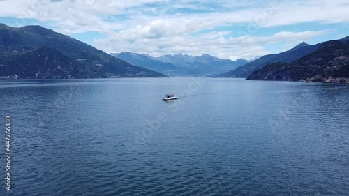 Landscape of Lake Como near Bellagio, north Italy