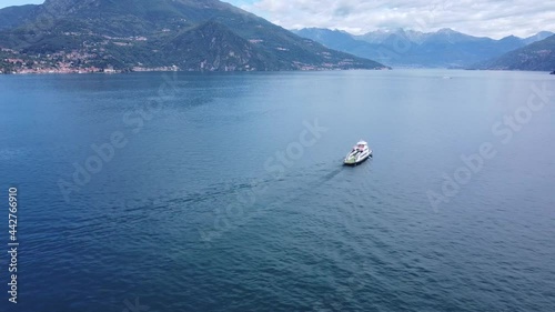 Landscape of Lake Como near Bellagio, north Italy