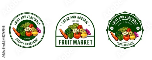 vegetable and fruit template design