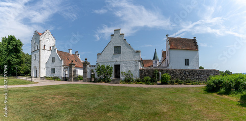 panorama view of the Bosjokloster and castle in southern Sweden