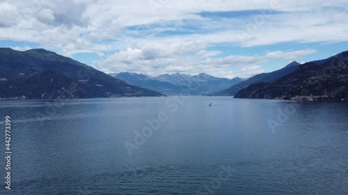 Landscape of Lake Como near Bellagio, north Italy