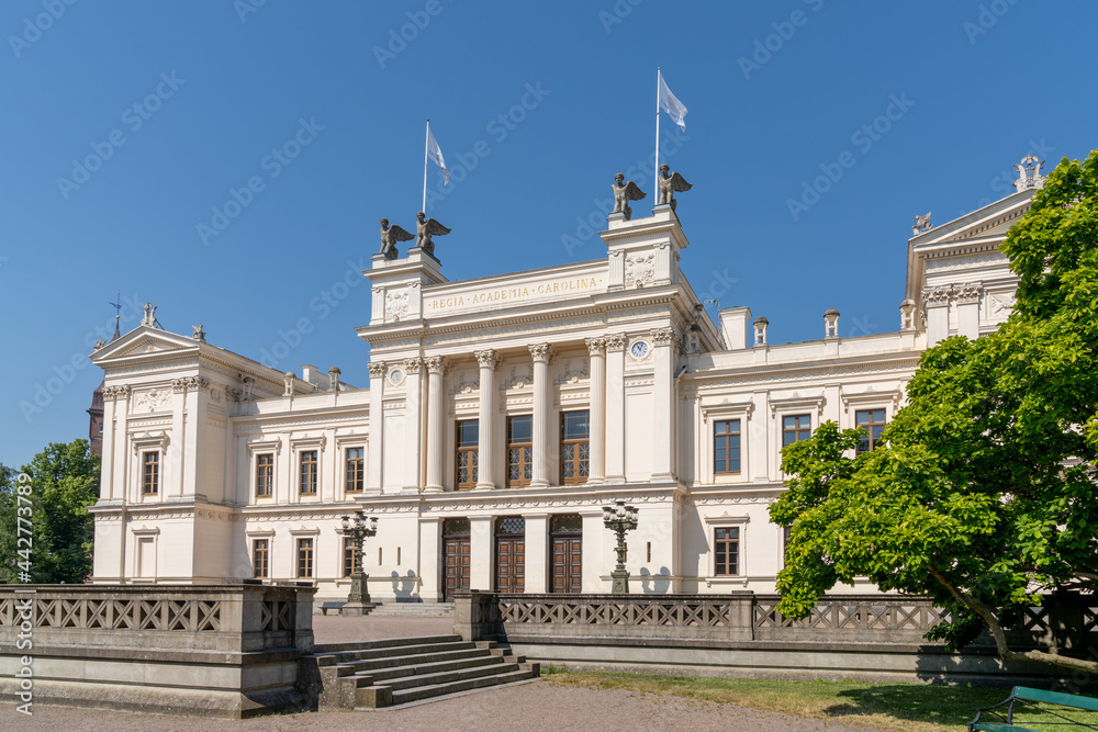 view of the Lund University main building