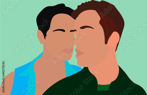 Pareja de hombres LGBT , amor