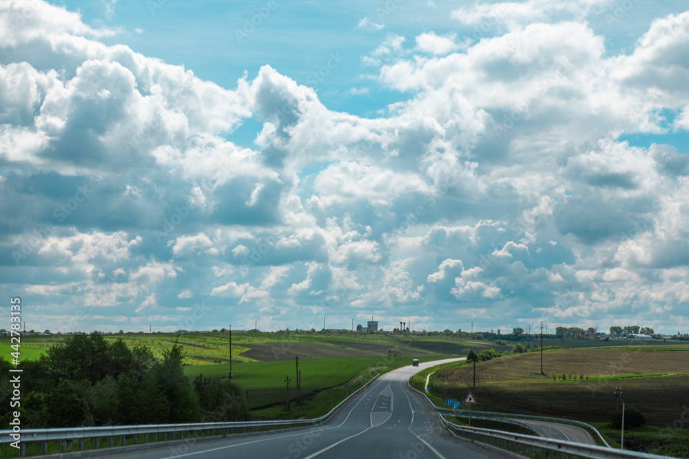speedway at summertime cloudy sunny day speedway at summertime cloudy sunny day