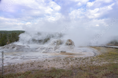 Geothermal feature, Yellowstone National Park, Wyoming, USA © Martina