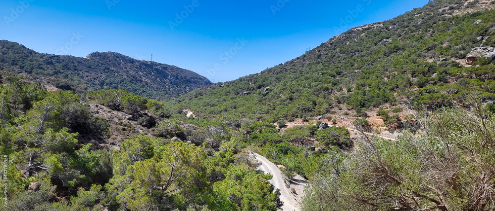 Fototapeta premium WIDOK NA GÓRY. WYSPA KRETA, GRECJA. 