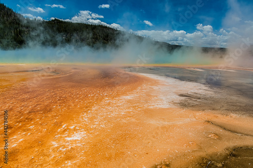 Hot springs in Yellowstone National Park