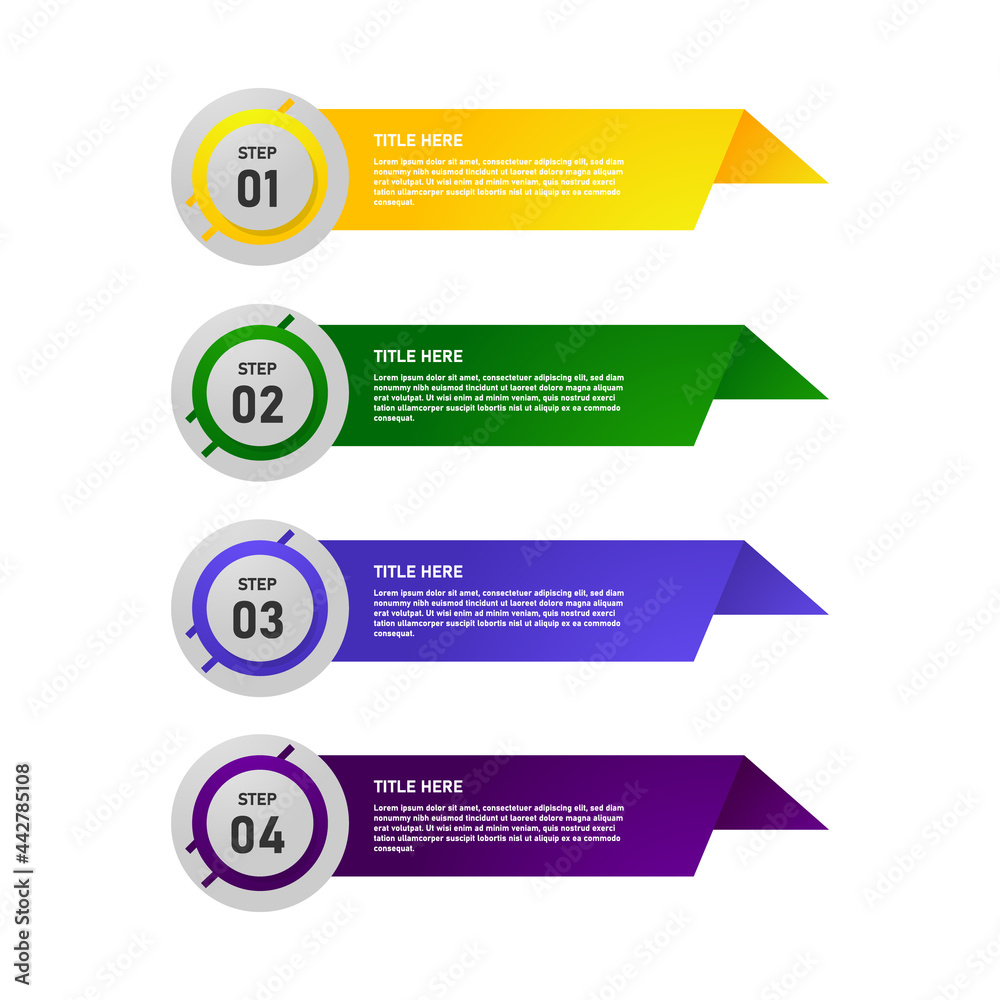 Set of design element infographic isolated on white background