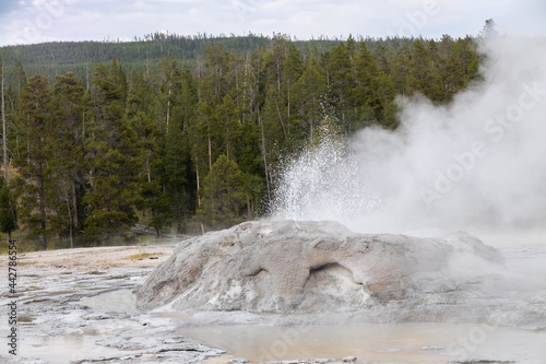 Geothermal feature, Yellowstone National Park, Wyoming, USA