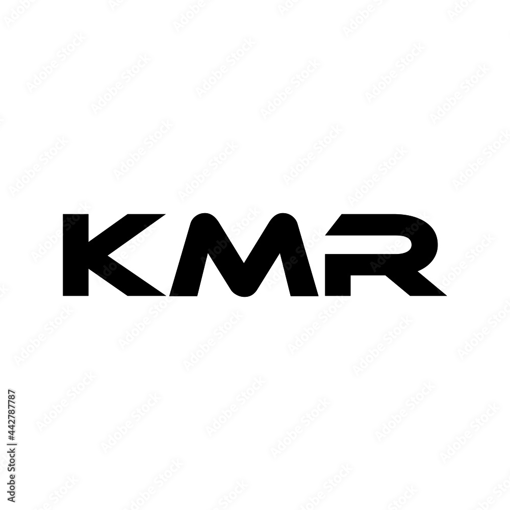 KMR letter logo design with white background in illustrator, vector ...