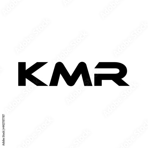 KMR letter logo design with white background in illustrator, vector logo modern alphabet font overlap style. calligraphy designs for logo, Poster, Invitation, etc. photo