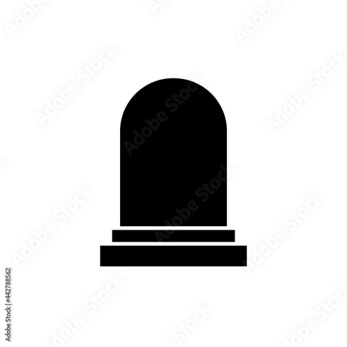 Gravestone vector icon halloween stone