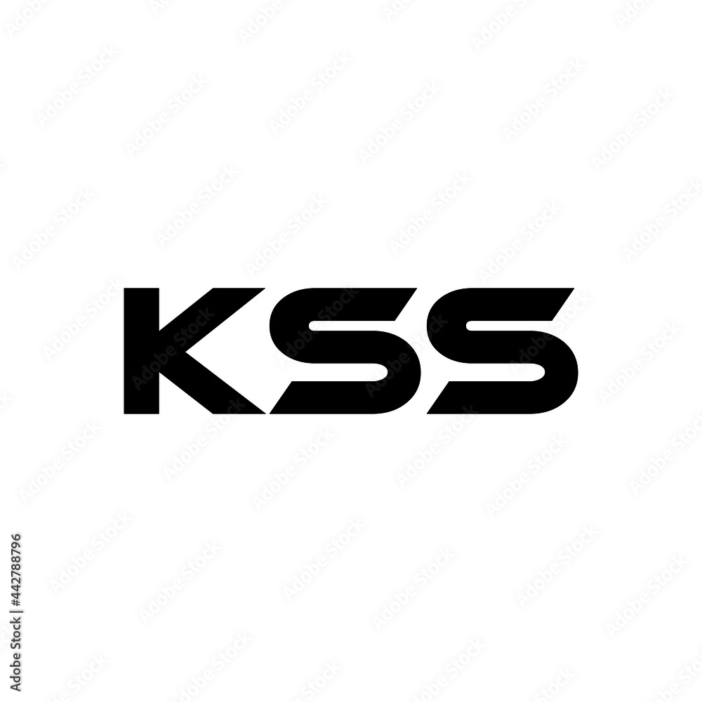 KSS letter logo design with white background in illustrator, vector ...