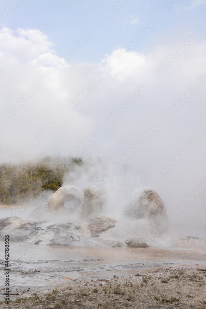 Geothermal feature, Yellowstone National Park, Wyoming, USA