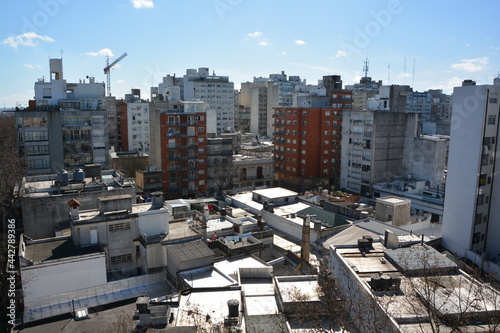 vista aérea ciudad de Montevideo, Uruguay