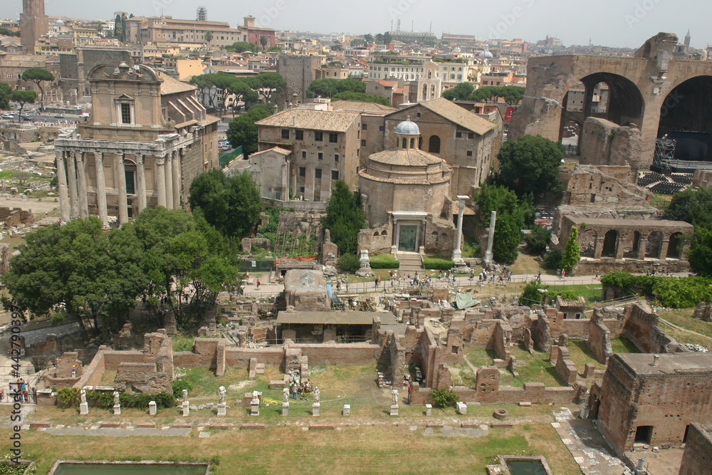 The Roman Forum in Rome Italy