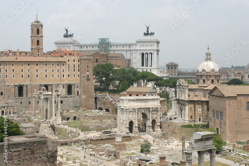 Vászonkép The Roman Forum in Rome Italy