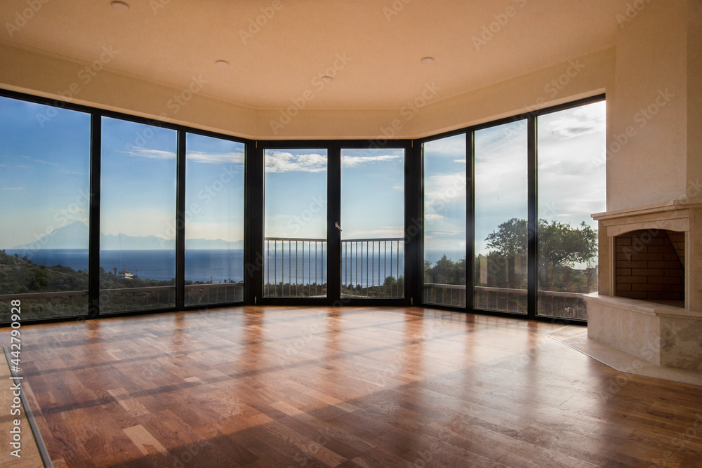 Obraz premium panorama sea view 180 from the house