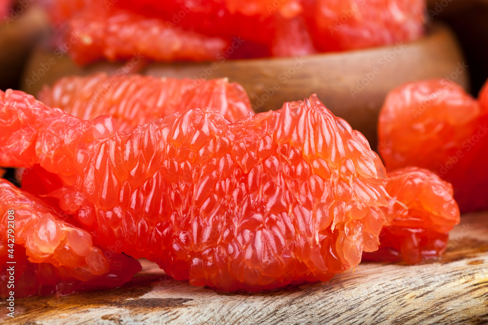 sour ripe grapefruit peeled and divided sour ripe grapefruit peeled and divided