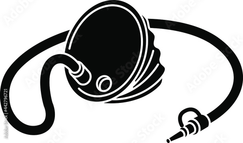 Foot pump icon
