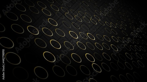 Black and gray background with loopable elements in 4k video.