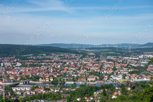 Landscape and city Hamelin in Germany © wlad074