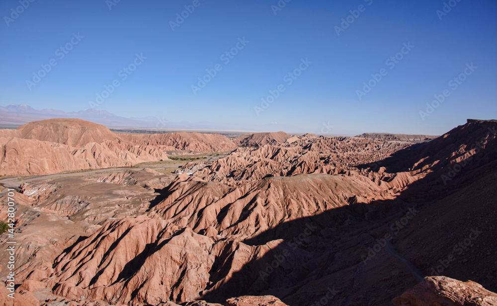 Beautiful landscape at the Valle Marte, San Pedro de Atacama, Chile