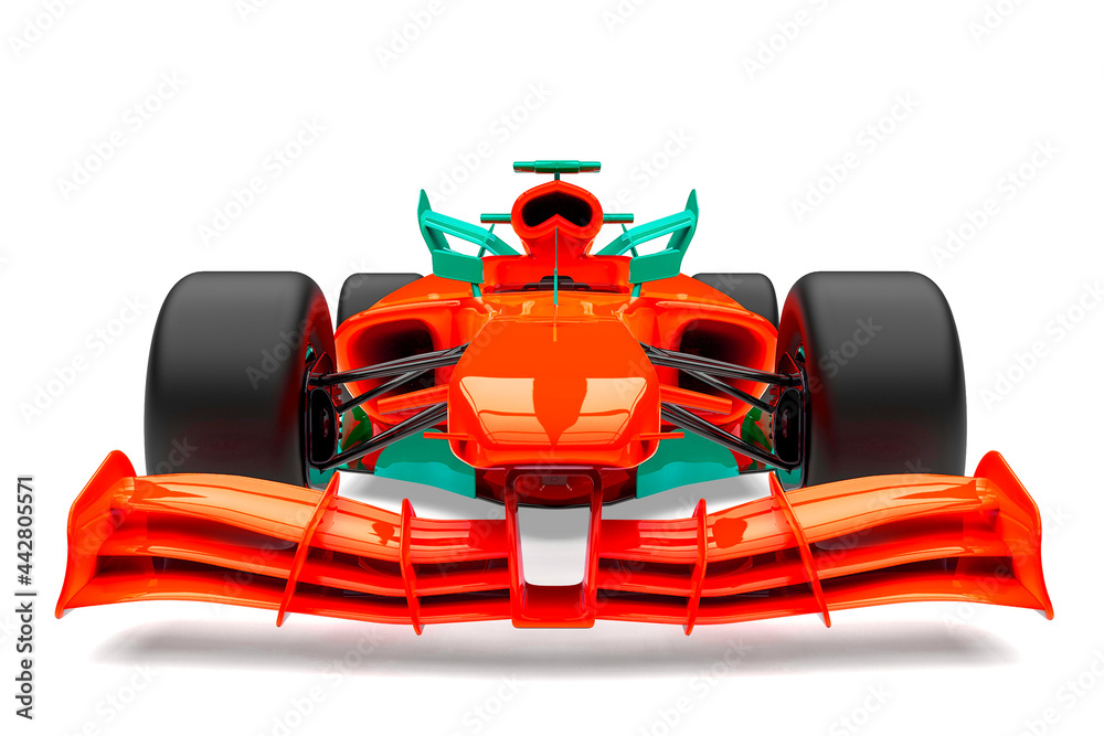 Naklejka premium racing car front view