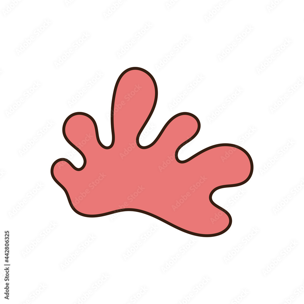 Isolated cute seaweed. Sea life Vector illustration Isolated cute seaweed. Sea life Vector illustration