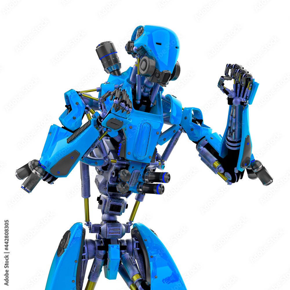 Fototapeta premium super robot is ready to fight