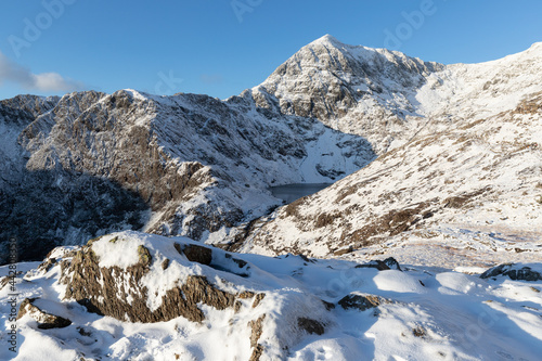 Hiking Pyg Track Mount Snowdon Snowdonia