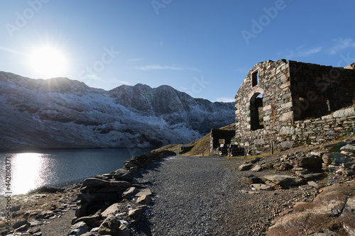 Mount Snowdon Miners Track Wales Hiking path photo