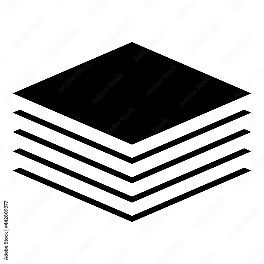 Stack, tier, layers tower icon, symbol. Multitier icon Stack, tier, layers tower icon, symbol. Multitier icon