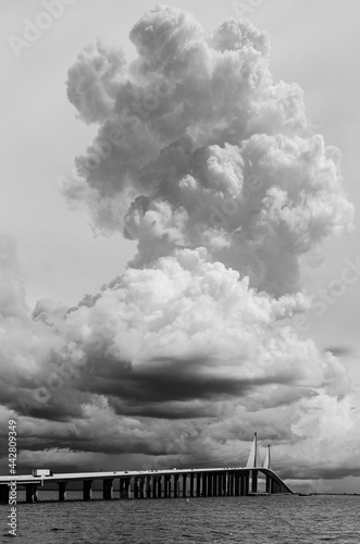 Tall storm clouds photo