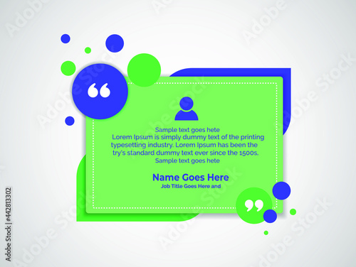 Creative Testimonial Templates - Editable Vector Illustration