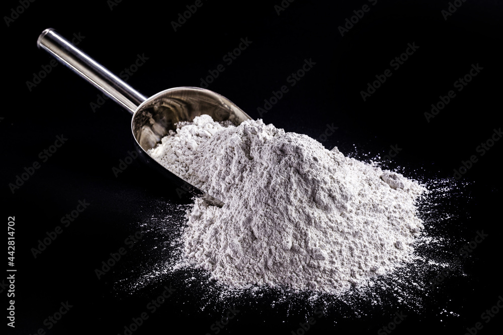 zinc oxide, white powder used as a fungus growth inhibitor in paints