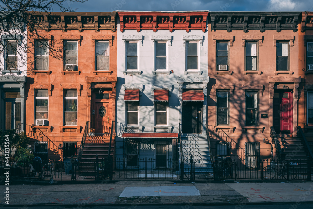 Houses in Bushwick, Brooklyn, New York City