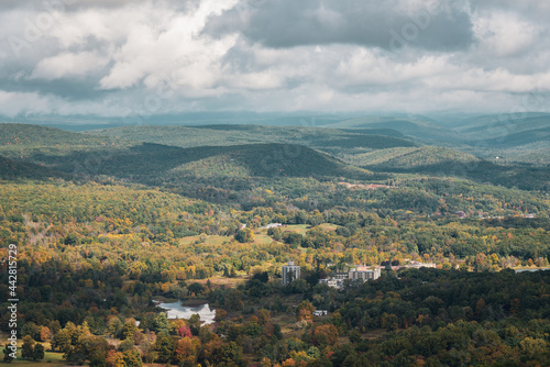 View of mountains near Ellenville, in the Shawangunk Mountains, New York photo