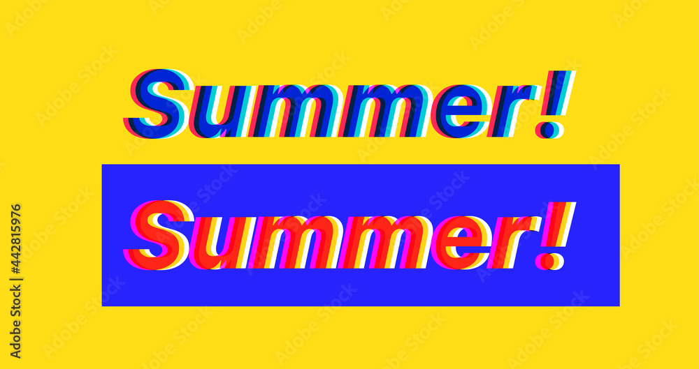 Summer poster. Use it for print or web party, web site or package design. Vector illustration. Summer poster. Use it for print or web party, web site or package design. Vector illustration.