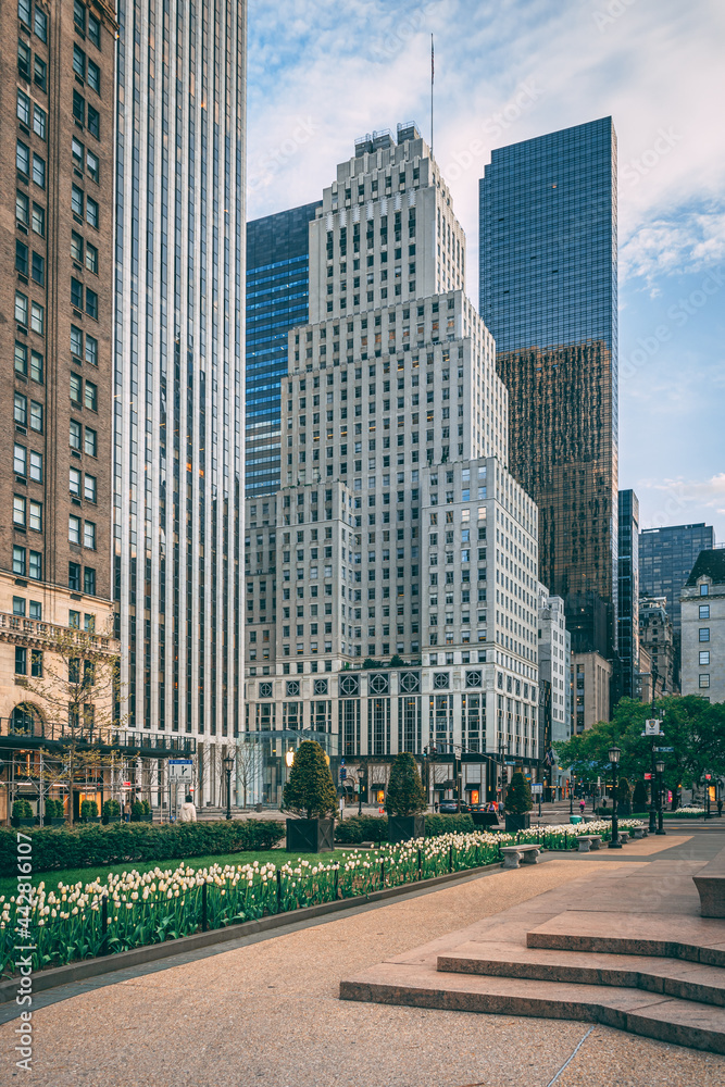 Obraz premium Buildings at Grand Army Plaza, in Midtown Manhattan, New York