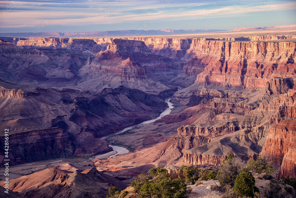 Colorado river through grand canyon Colorado river through grand canyon
